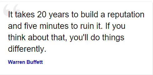 Warren Buffett Reputation