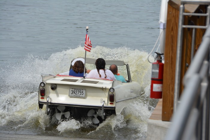 Disney Springs Amphicar Launch view 