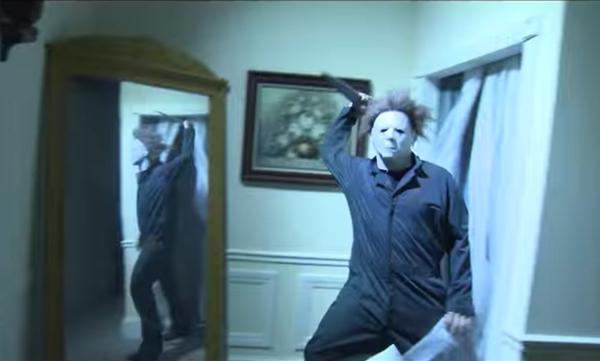 Michael Myers in Hell Comes to Haddonfield House at HHN 