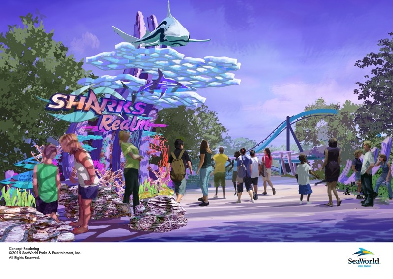 SeaWorld Shark Reck Reef Artist Rendering Entrance View 