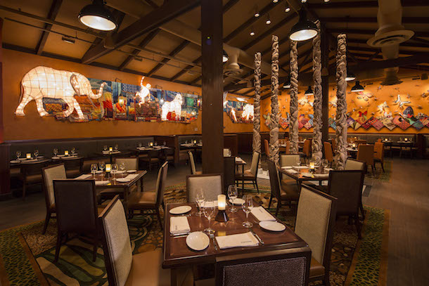 Tiffins Animal Kingdom interior wall tables view 